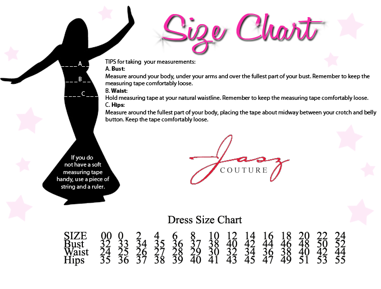 Jasz Couture Size Chart