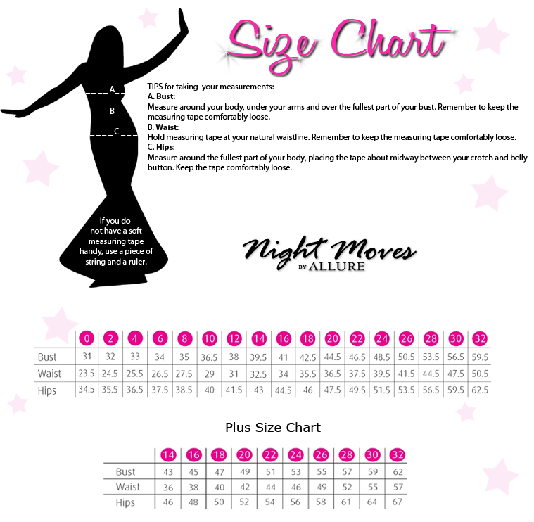 Night Moves by Allure Size Chart