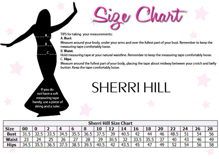 Sherri Hill Size Chart